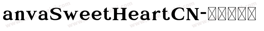 anvaSweetHeartCN字体转换