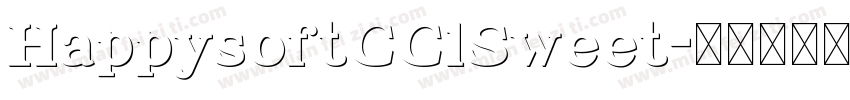 HappysoftCC1Sweet字体转换 HappysoftCC1Sweet字体转换