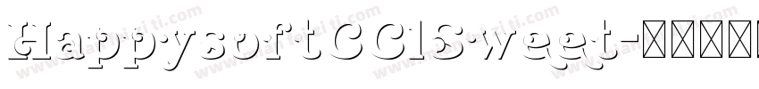 HappysoftCC1Sweet字体转换 HappysoftCC1Sweet字体转换