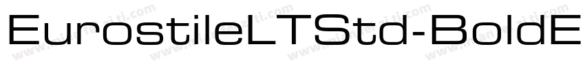 EurostileLTStd-BoldE字体转换