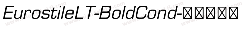 EurostileLT-BoldCond字体转换