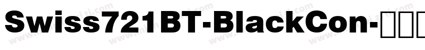 Swiss721BT-BlackCon字体转换