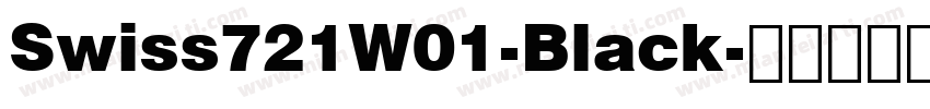Swiss721W01-Black字体转换