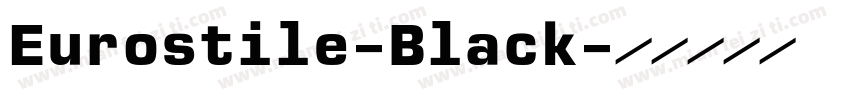 Eurostile-Black字体转换