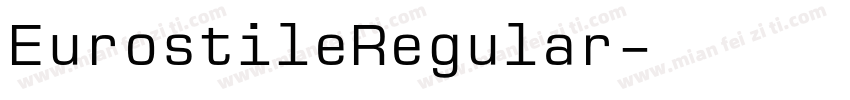 EurostileRegular字体转换