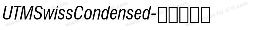 UTMSwissCondensed字体转换