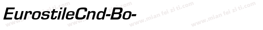 EurostileCnd-Bo字体转换