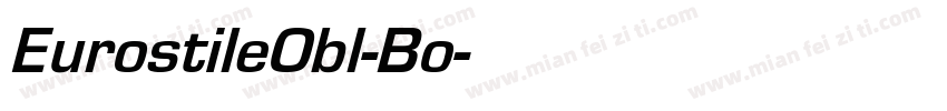 EurostileObl-Bo字体转换