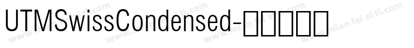 UTMSwissCondensed字体转换
