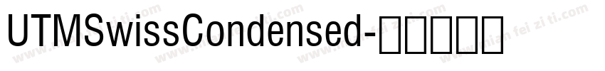 UTMSwissCondensed字体转换