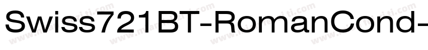 Swiss721BT-RomanCond字体转换