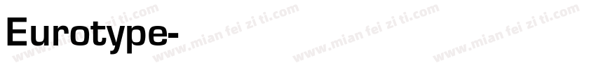 Eurotype字体转换