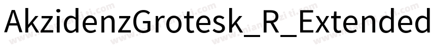 AkzidenzGrotesk_R_Extended_Regular字体转换