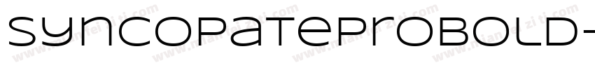 SyncopateProBold-Re字体转换