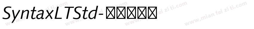 SyntaxLTStd字体转换