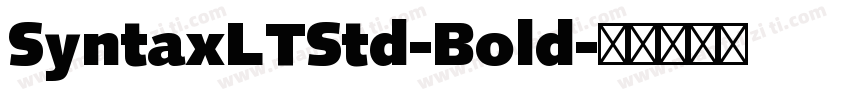 SyntaxLTStd-Bold字体转换
