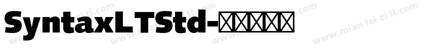 SyntaxLTStd字体转换