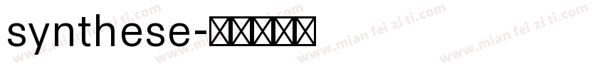 synthese字体转换