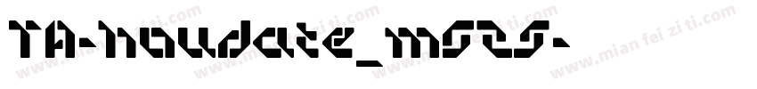TA-houdate_m625字体转换