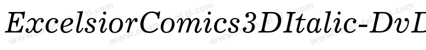 ExcelsiorComics3DItalic-DvDD字体转换