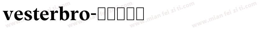 vesterbro字体转换