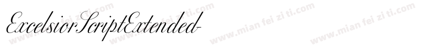 ExcelsiorScriptExtended字体转换