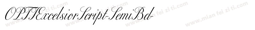 OPTIExcelsiorScript-SemiBd字体转换