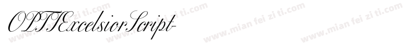 OPTIExcelsiorScript字体转换