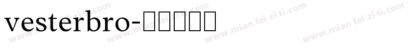 vesterbro字体转换