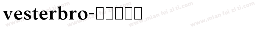 vesterbro字体转换