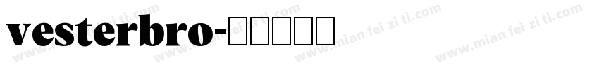 vesterbro字体转换