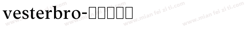 vesterbro字体转换
