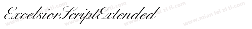 ExcelsiorScriptExtended字体转换