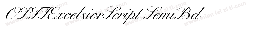OPTIExcelsiorScript-SemiBd字体转换