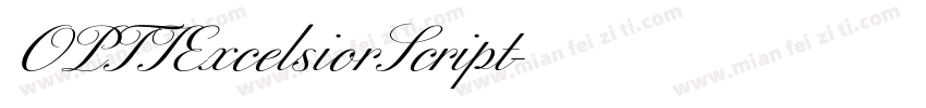 OPTIExcelsiorScript字体转换