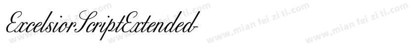 ExcelsiorScriptExtended字体转换