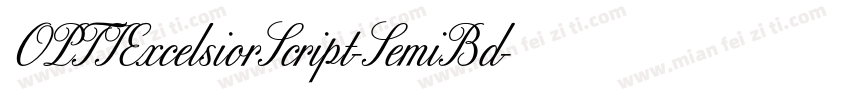 OPTIExcelsiorScript-SemiBd字体转换