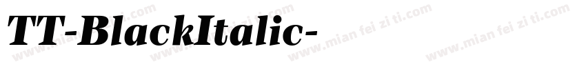 TT-BlackItalic字体转换