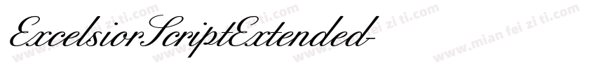 ExcelsiorScriptExtended字体转换