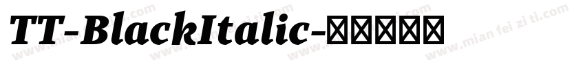 TT-BlackItalic字体转换