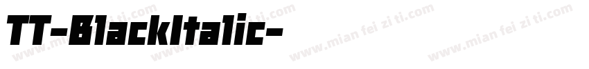 TT-BlackItalic字体转换