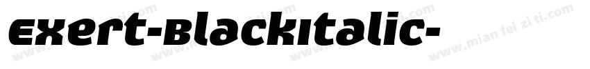 Exert-BlackItalic字体转换