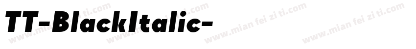 TT-BlackItalic字体转换