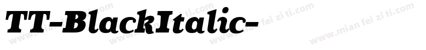 TT-BlackItalic字体转换