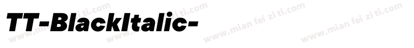 TT-BlackItalic字体转换