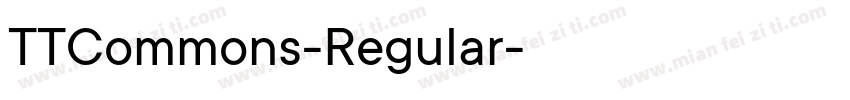 TTCommons-Regular字体转换