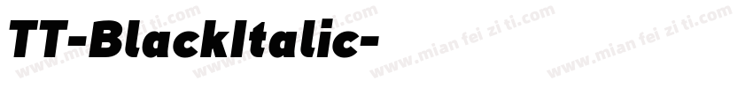 TT-BlackItalic字体转换