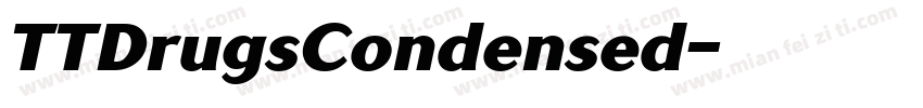 TTDrugsCondensed字体转换