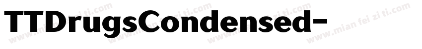 TTDrugsCondensed字体转换