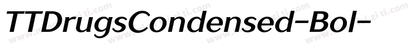 TTDrugsCondensed-Bol字体转换